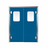 GP200, Pair - HDPE double action traffic door with stainless steel hinge